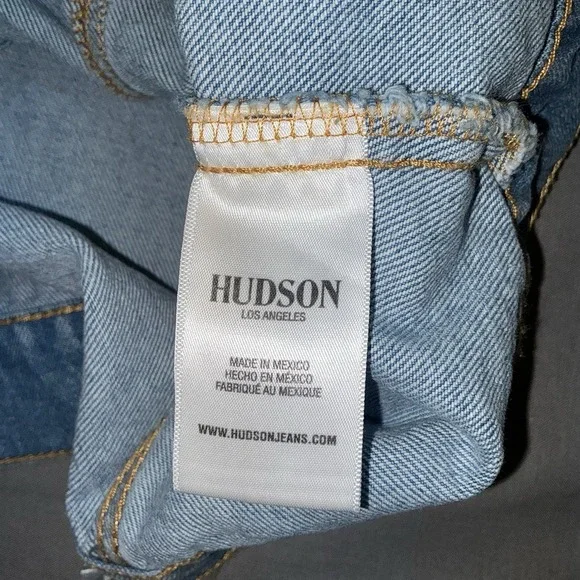 Hudson Los Angeles Denim Button Up Jean Trucker Jacket Women's Size  XL/1X NEW - Picture 9 of 11